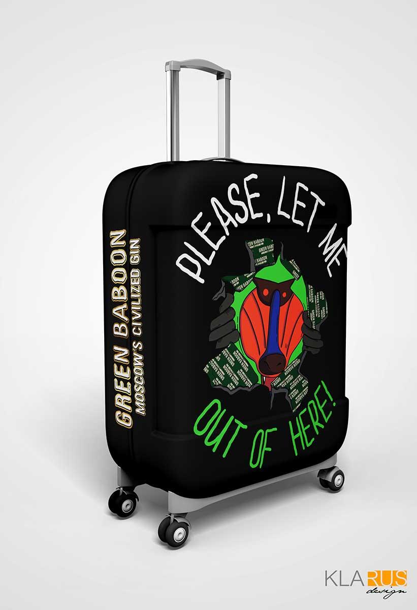 Чехол на чемодан для бренда Green Baboon 3