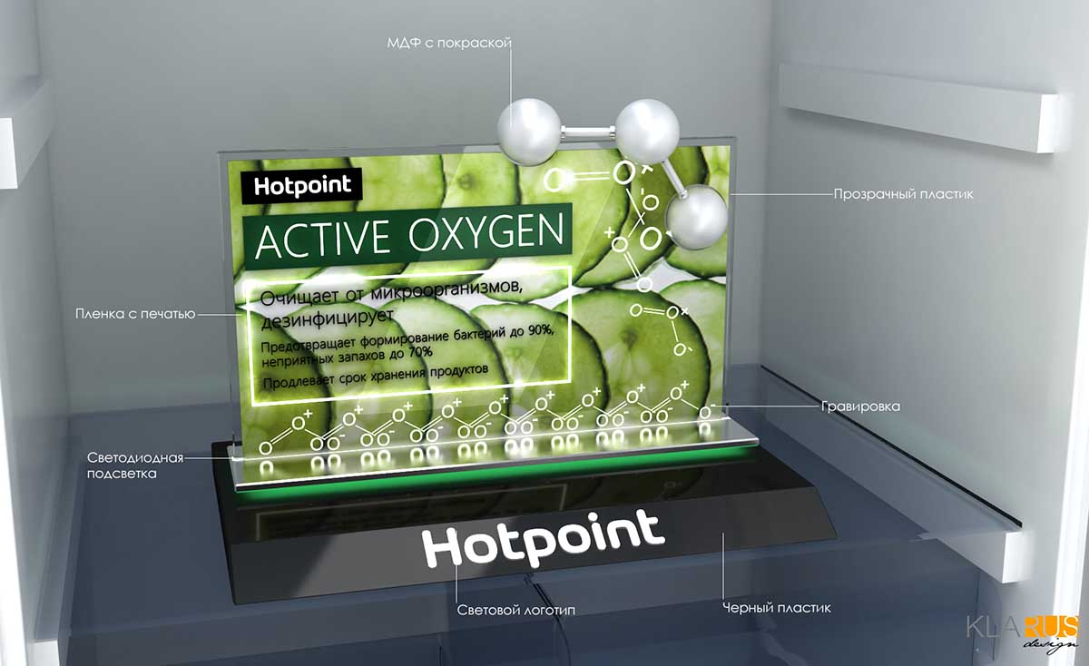 Рекламный дисплей бренда Hotpoint 3