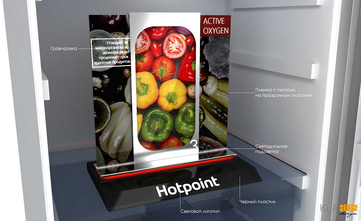 Рекламный дисплей бренда Hotpoint 4