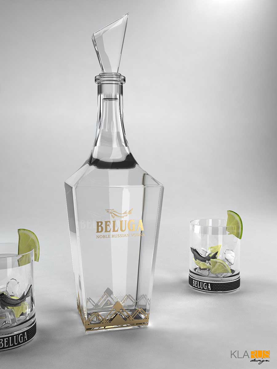 Разработка дизайна графина для бренда Beluga 1
