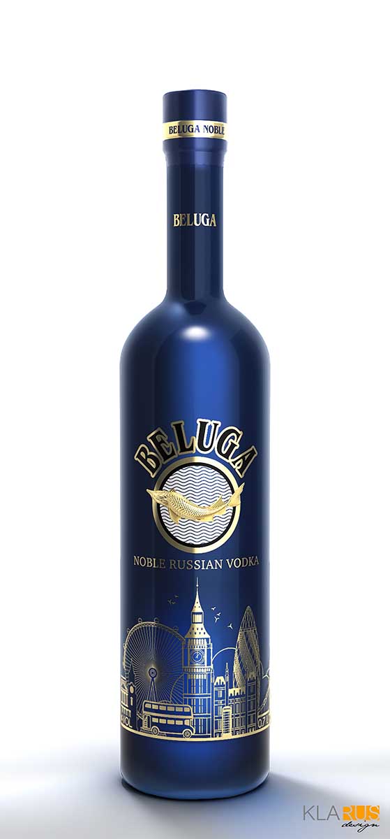 Разработка дизайна эксклюзивной бутылки Beluga 3