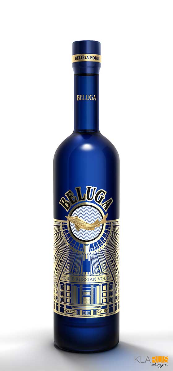 Разработка дизайна эксклюзивной бутылки Beluga