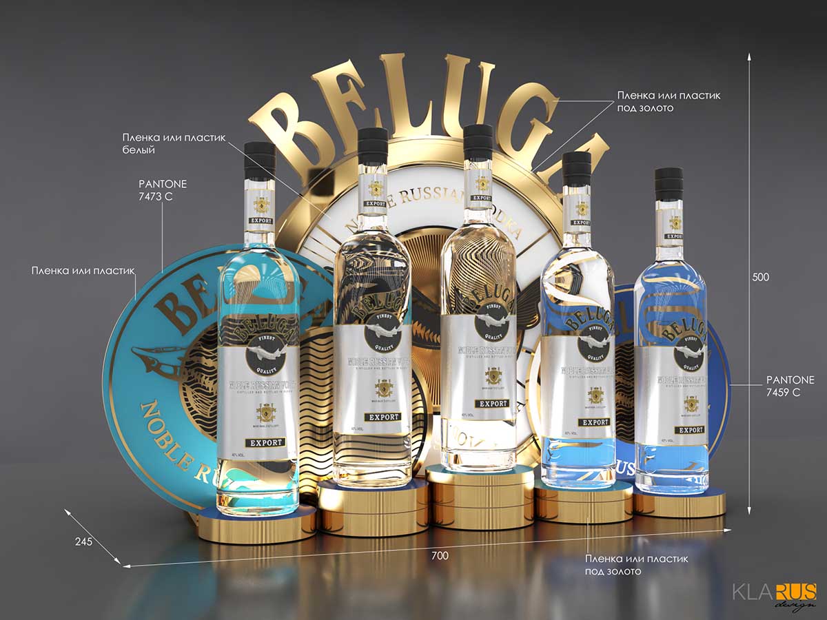 Дизайна дисплея бренда Beluga 3