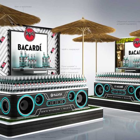 Торговый торец бренда Bacardi 3